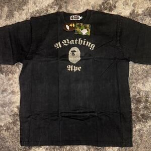 Bape overdyed college tee in